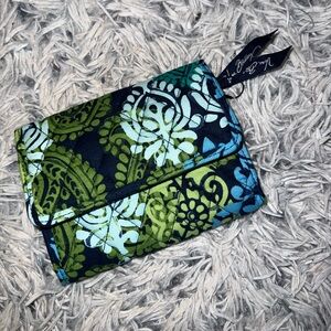 Vera Bradley Green and Blue Floral Women's wallet